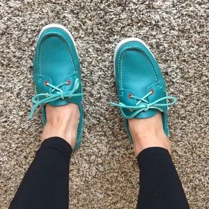 Sebago dockside teal